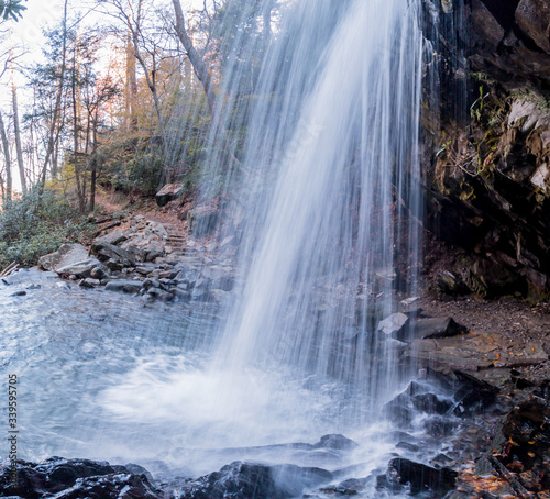 Grotto Falls In The Roaring Fork  Great Smoky National Park  Tennessee  USA