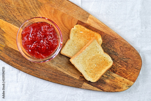Obraz na płótnie Toast and jam.