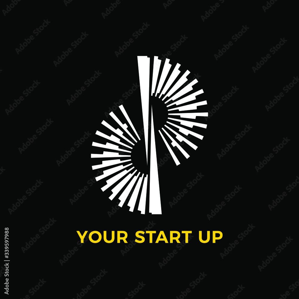 Crafted modern spiral company logo