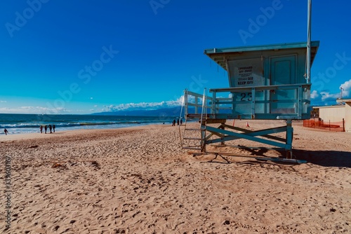 lifeguard tower on the beach © DD25