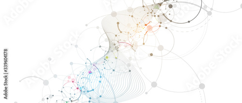 Technology data background, idea of global business solution