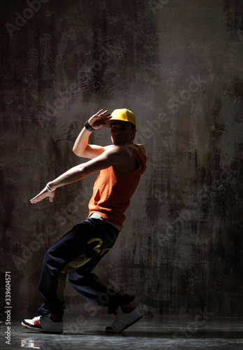 young modern hip hop male dancer