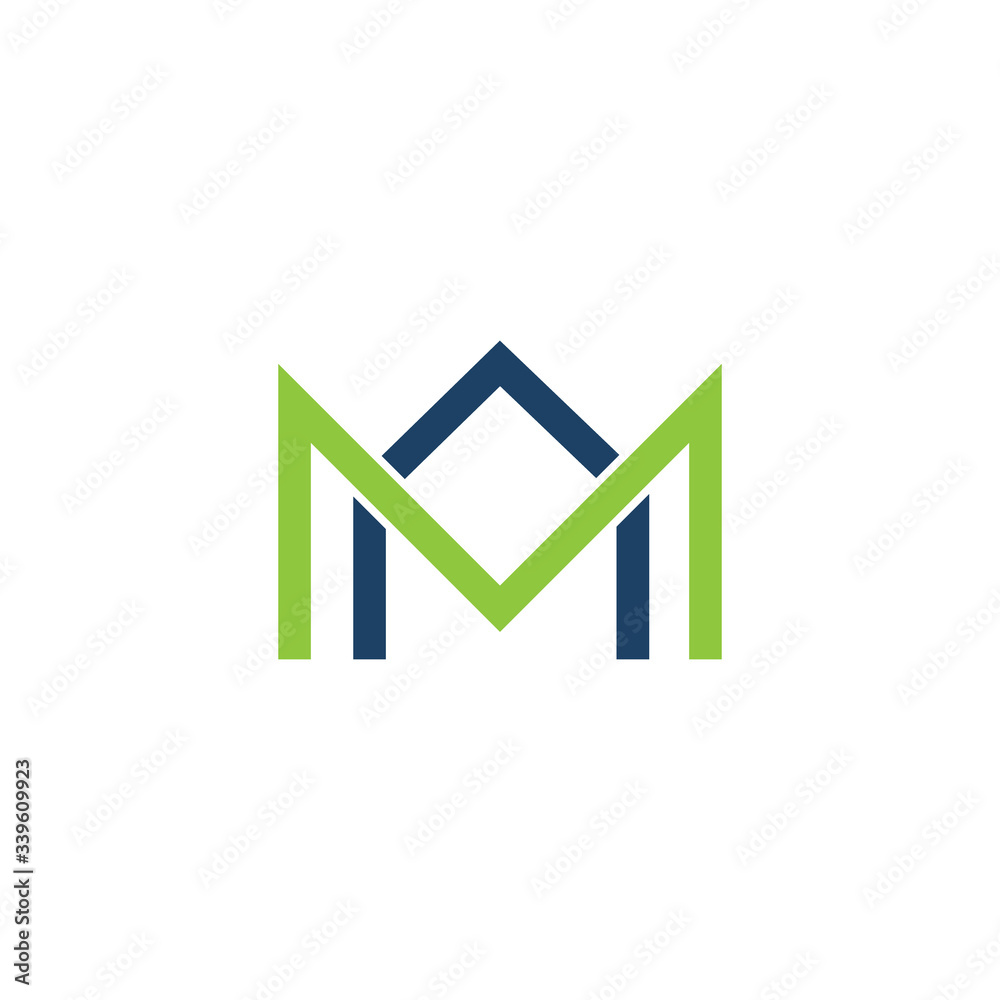 Letter M abstract logo icon design template Letter M abstract logo icon design template