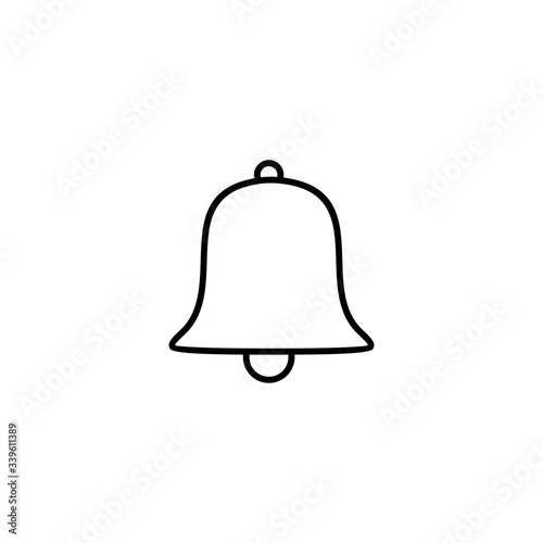 Alarm bell icon, Alarm bell sign and symbol vector design