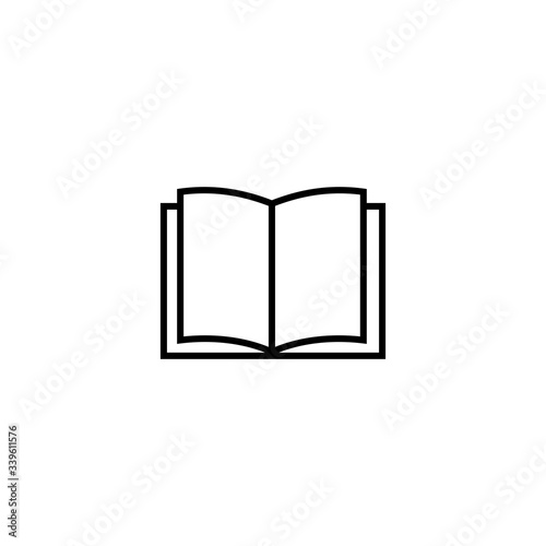 book icon, book sign and symbol vector design