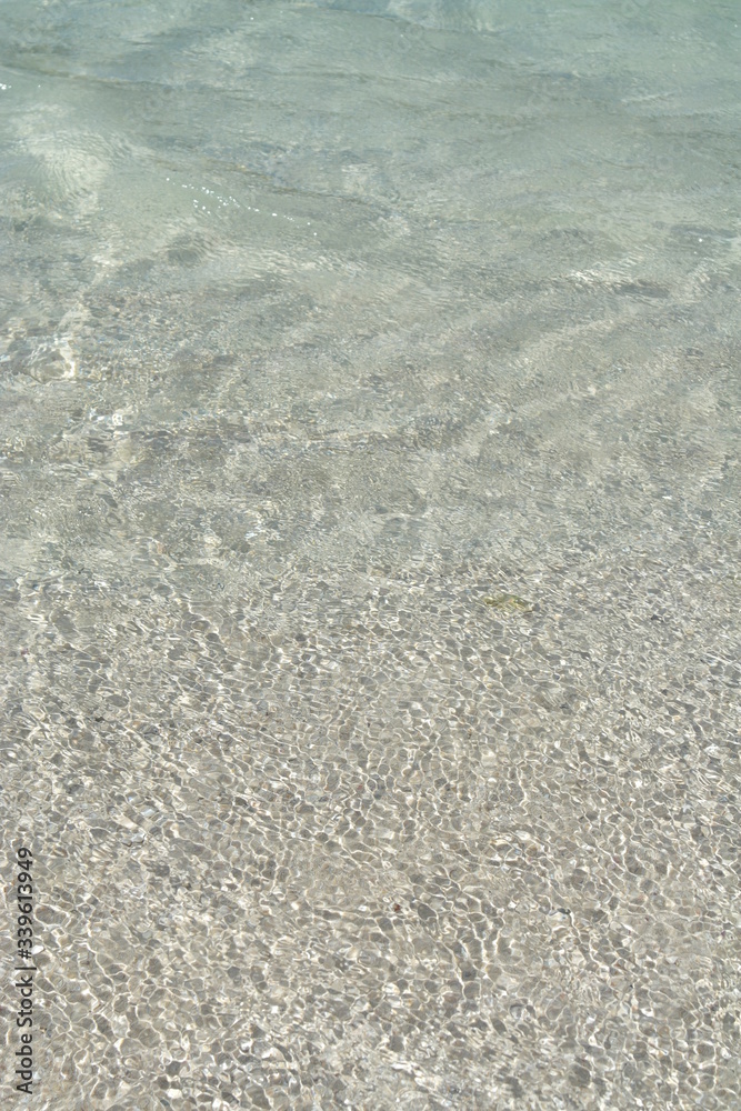 Transparent turquoise sea water, natural background. Sea surface in a turquoise lagoon. The texture of sea water. Summer and travel vacation concept. Transparent turquoise sea water, natural background. Sea surface in a turquoise lagoon. The texture of sea water. Summer and travel vacation concept.