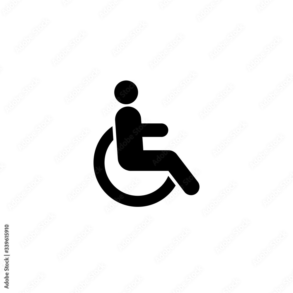 Disabled Icon, Disabled sign and symbol vector design Disabled Icon, Disabled sign and symbol vector design