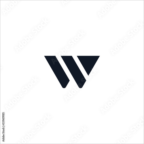 Initial letter w logo design templates
