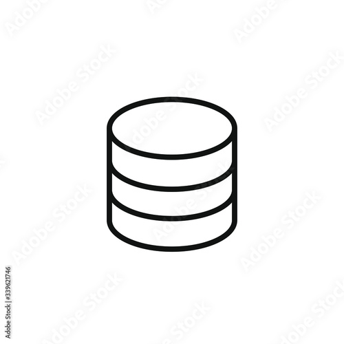 single icon of a database vector illustration