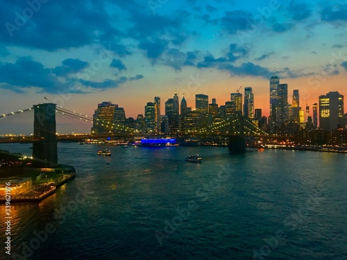 Sunset from Manhattan Bridge