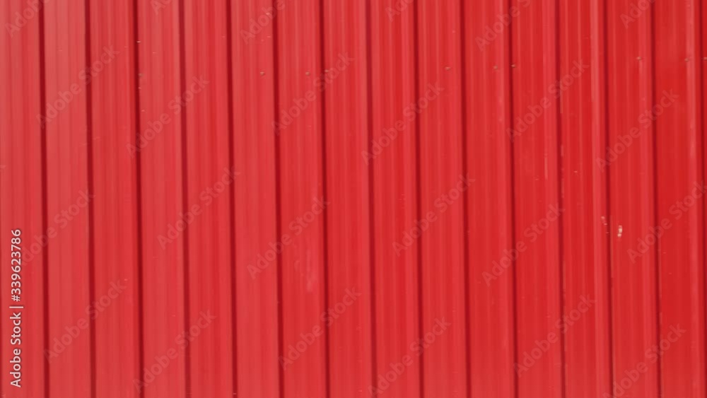 Vertical Red metal sheet wall Vertical Red metal sheet wall