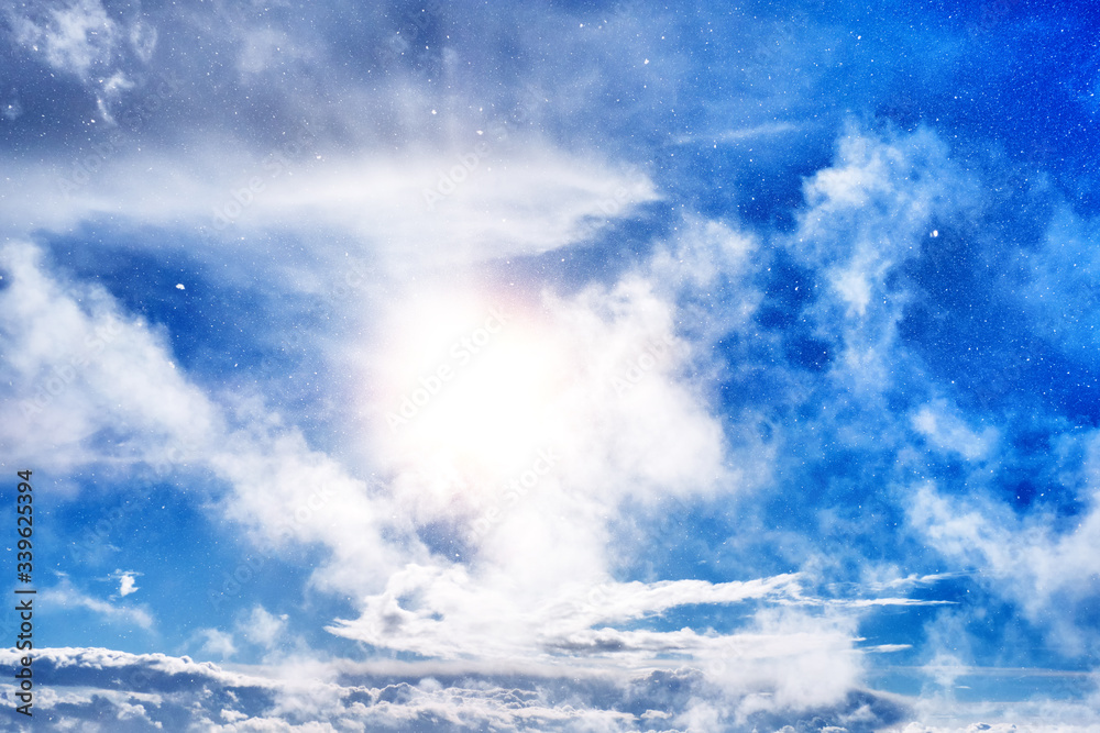 white snow blizzard against winter landscape and blue cloudy sky background natural color of snowstorm weather wonderland white snow blizzard against winter landscape and blue cloudy sky background natural color of snowstorm weather wonderland