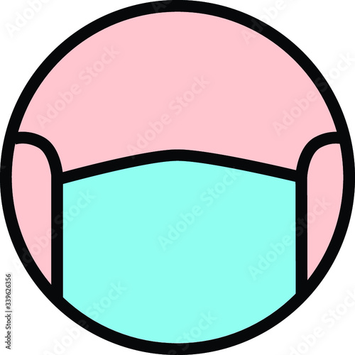 face mask icon,  wear face mask icon