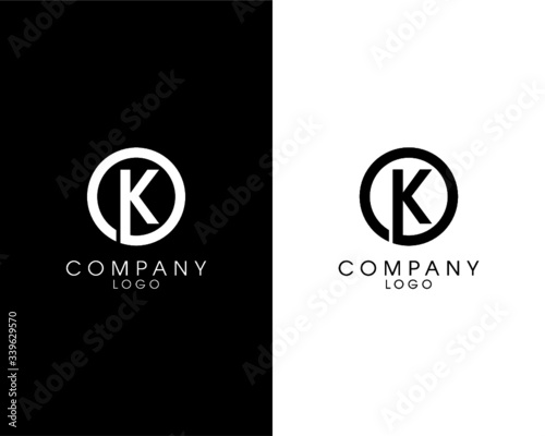 Letter OK, KO initial logotype company name design. vector logo for business and company identity