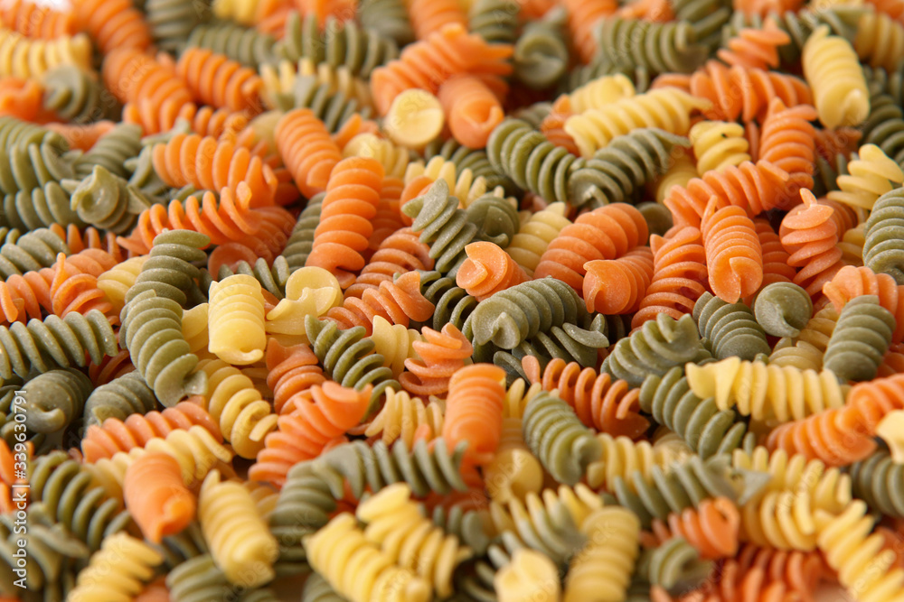 Fototapeta premium Colourful pasta, background image