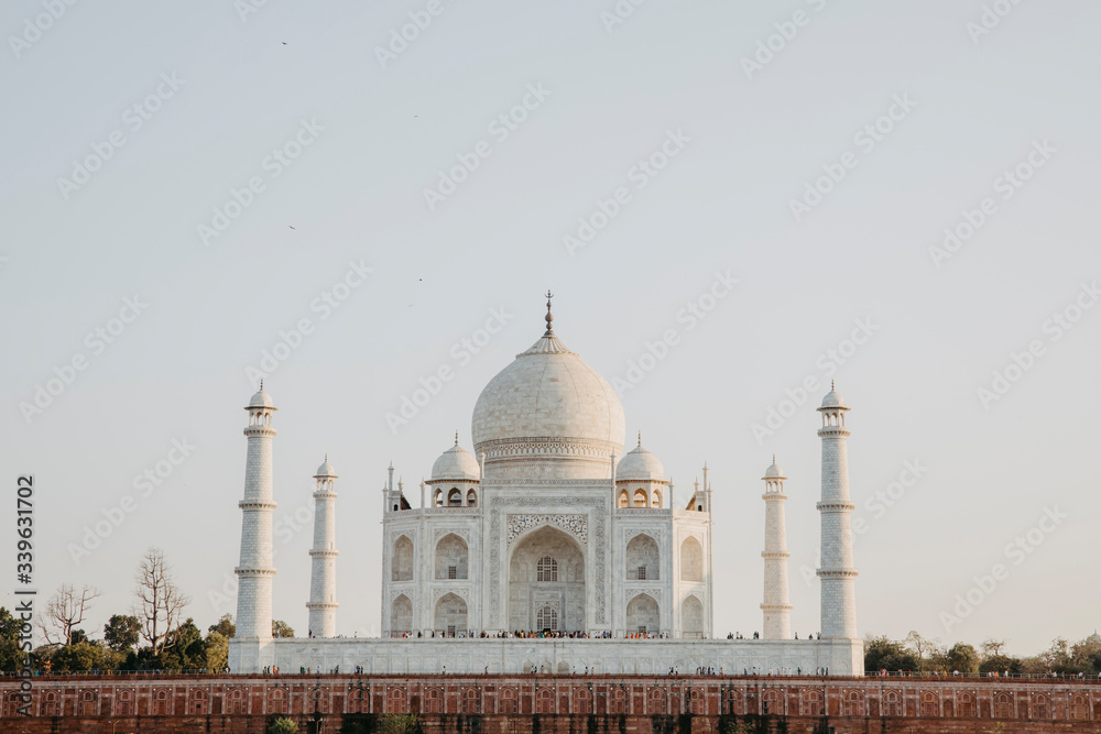 Naklejka premium The Taj Mahal in Agra, India