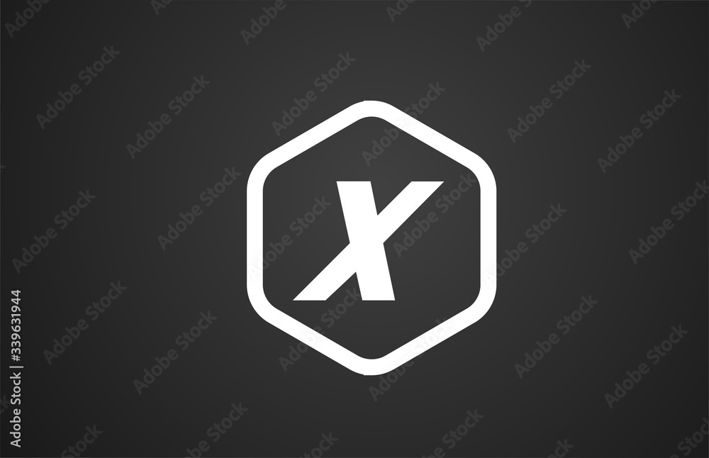 X black and white alphabet letter logo icon design with rhombus for business and company X black and white alphabet letter logo icon design with rhombus for business and company