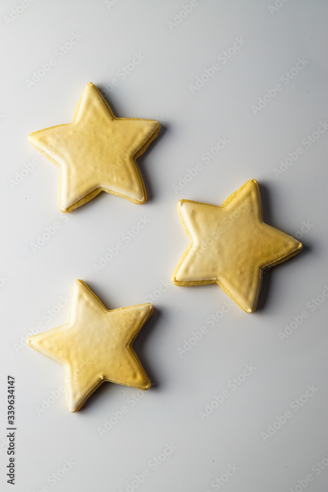 Sugar cookies in the shape of stars Sugar cookies in the shape of stars