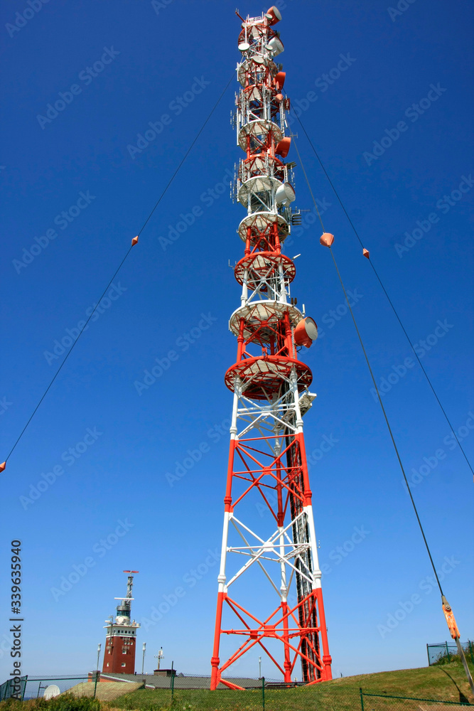 Transmission mast for radio and television