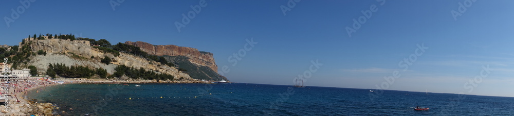 Cassis, France, Panoramic, Moutain and Sea