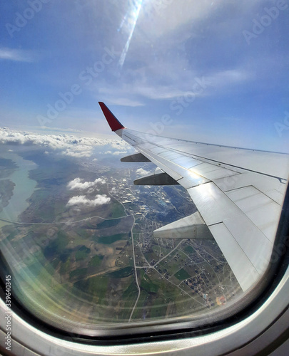 view from airplane window