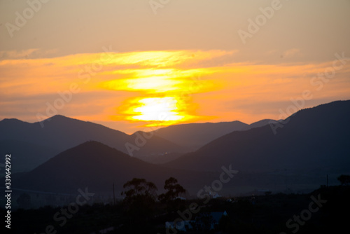 mountain range in little karoo, eastern cape, south africa
