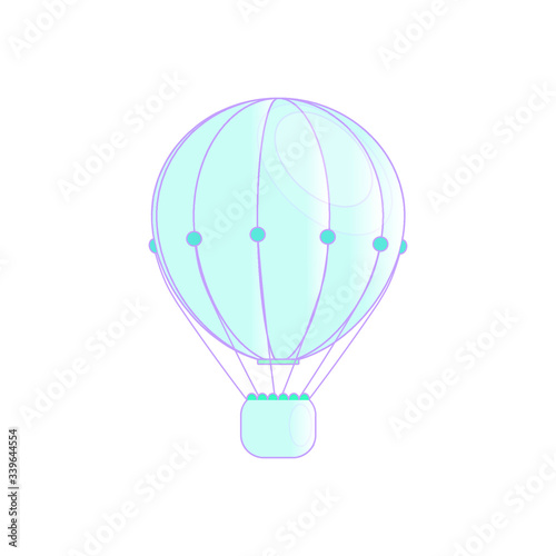 hot air balloon isolated