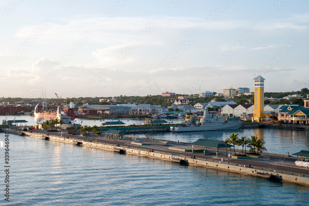 Nassau City Port in Early Morning