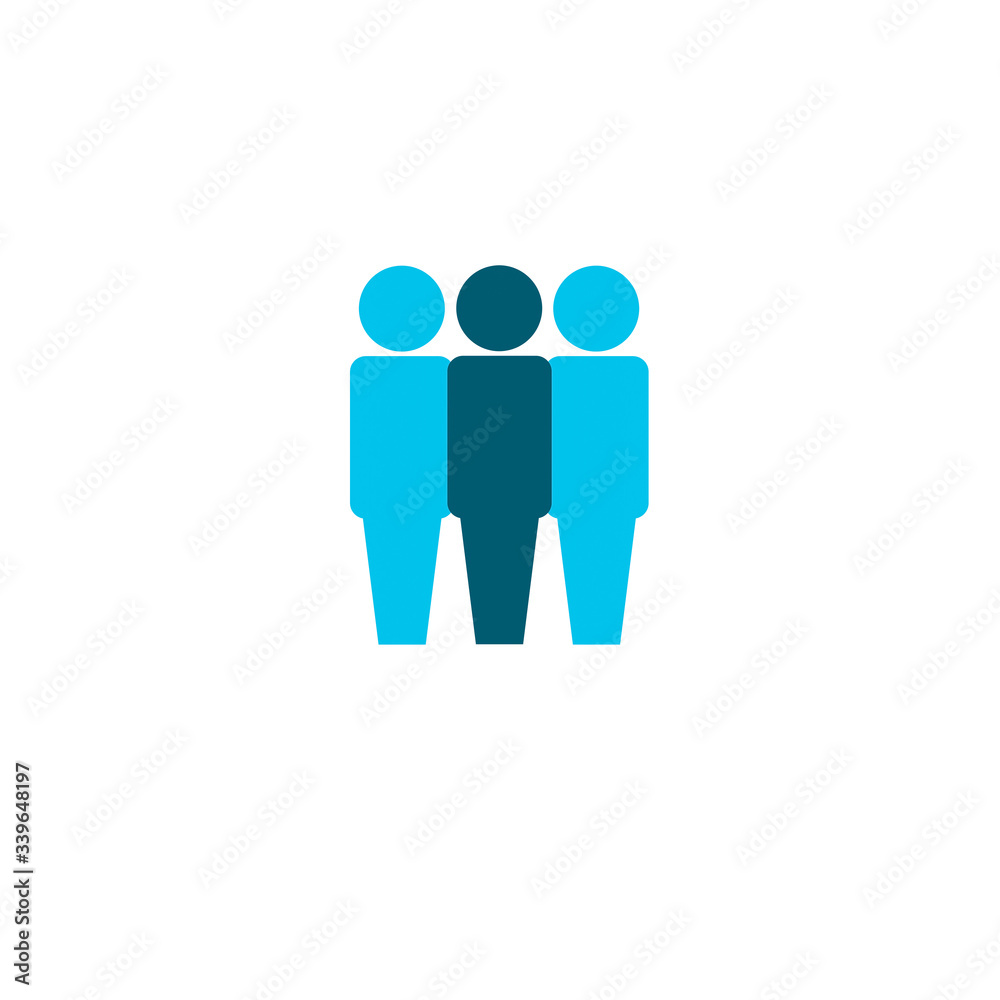 Group of people icon isolated on white background. Group of people icon isolated on white background.