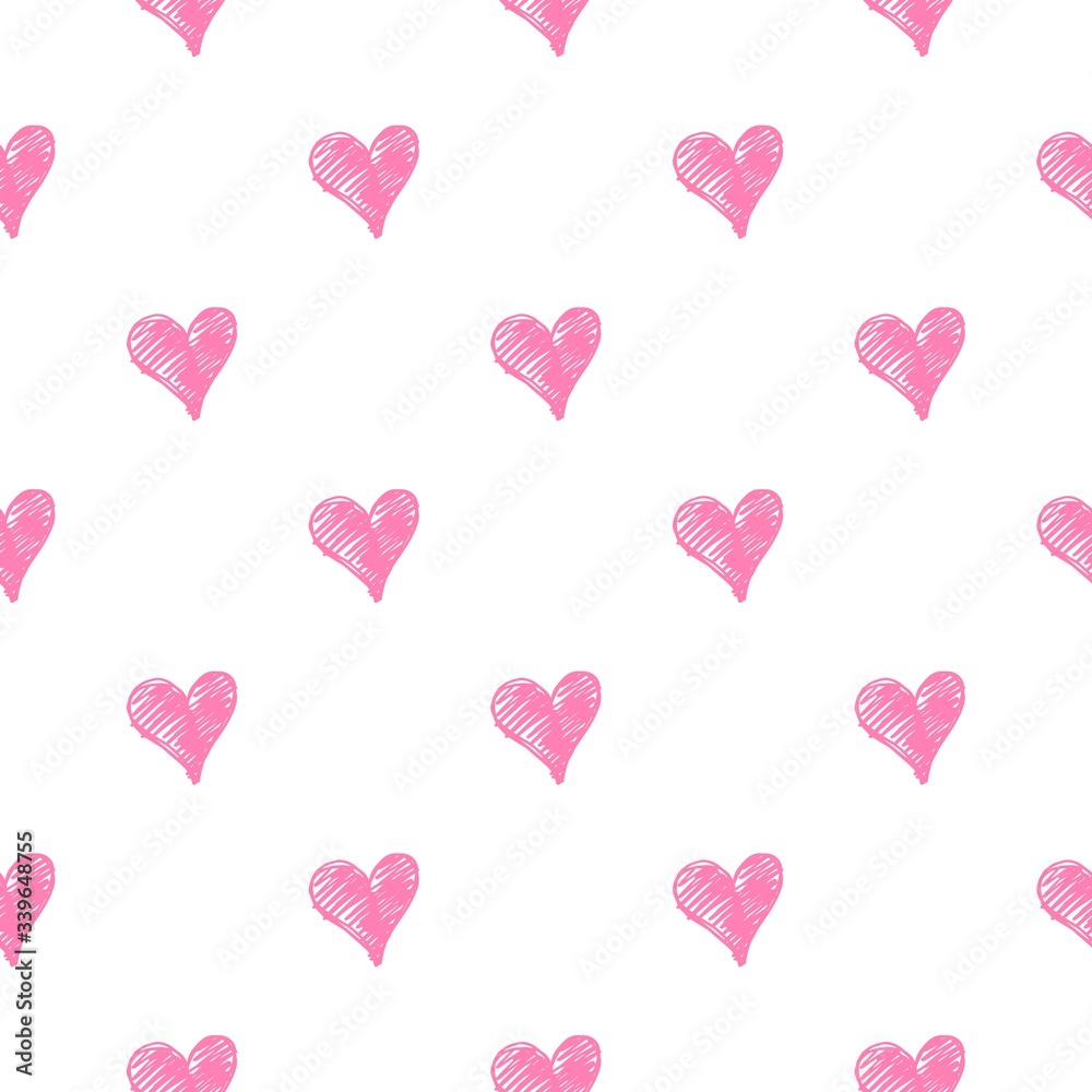 Heart shaped Seamless pattern for valentine's day, mother's day celebrations. Love related items. Home decoration printable. Design element, invitation, celebration related printable card 