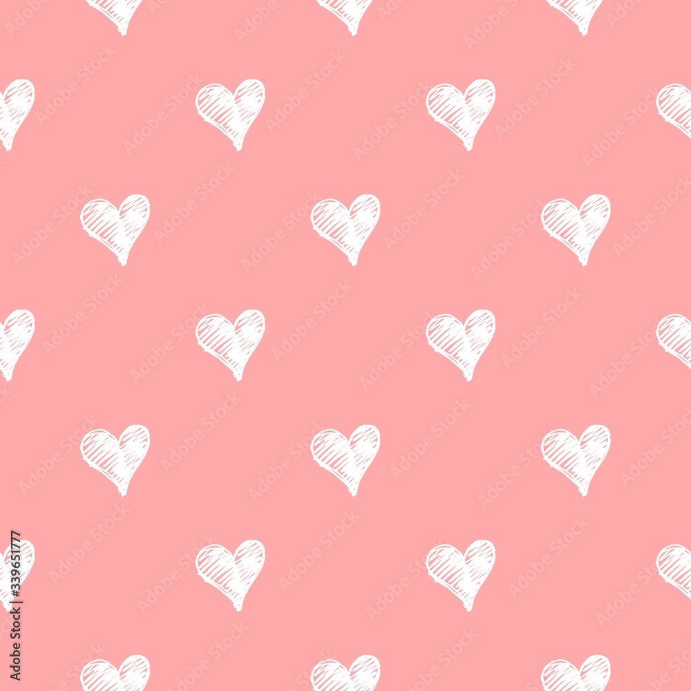 Heart shaped Seamless pattern for valentine's day, mother's day celebrations. Love related items. Home decoration printable. Design element, invitation, celebration related printable card 