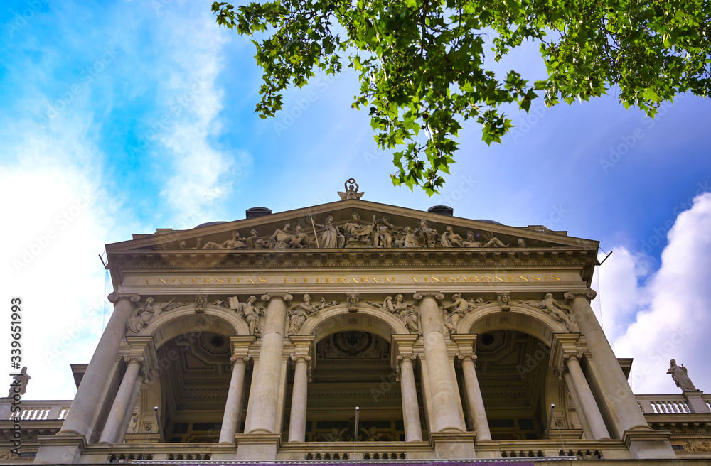 Obraz premium Vienna, Austria - May 19, 2019 - The University of Vienna is a public university located in Vienna, Austria.