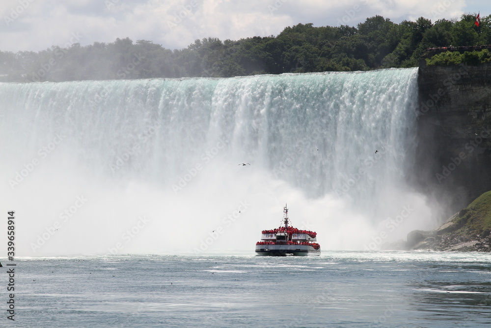 Fototapeta premium niagara falls from the river