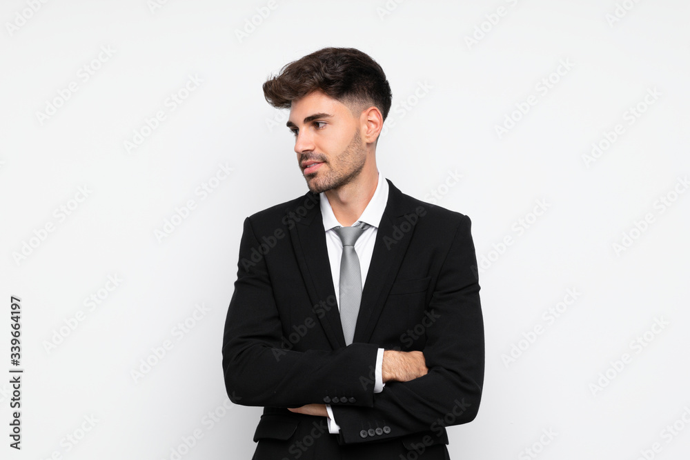 Young businessman over isolated white background laughing Young businessman over isolated white background laughing