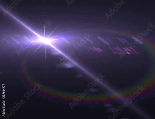 Modern lens flare red background streak rays (super high resolution) 