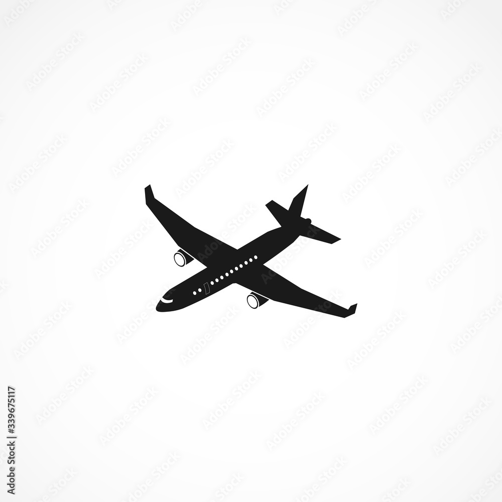 plane flat icon. plane isolated illustration element for web and mobile plane flat icon. plane isolated illustration element for web and mobile