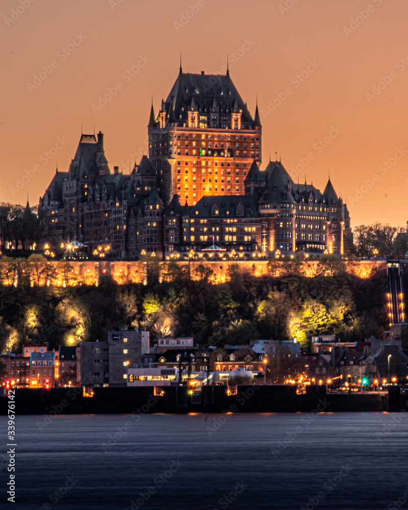 Fototapeta premium The stunning Quebec City in Eastern Canada during the beautiful, warm summer months. 