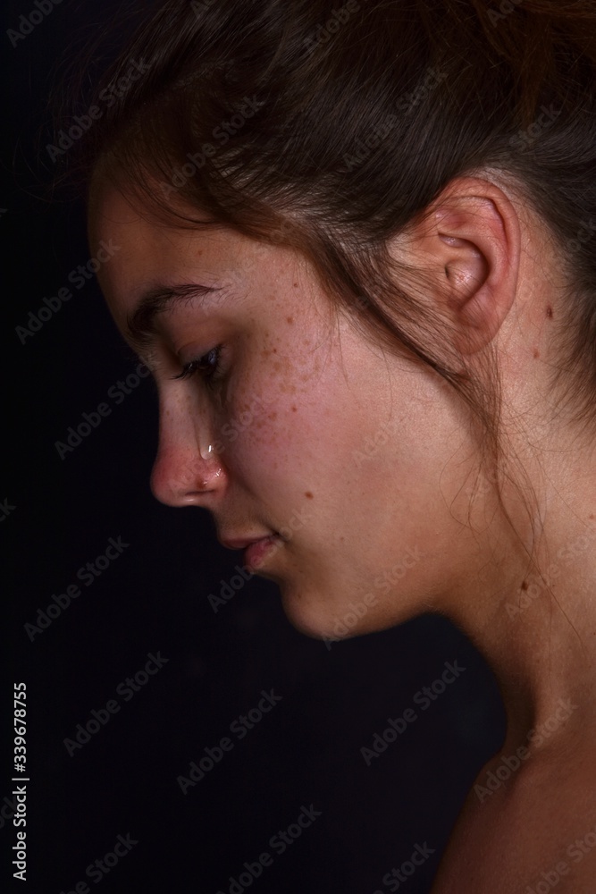 Fototapeta premium Jeune femme triste