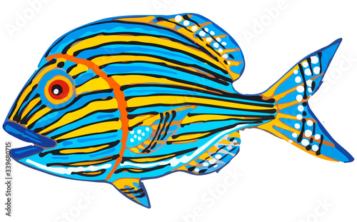 Colorful fish vector illustration
