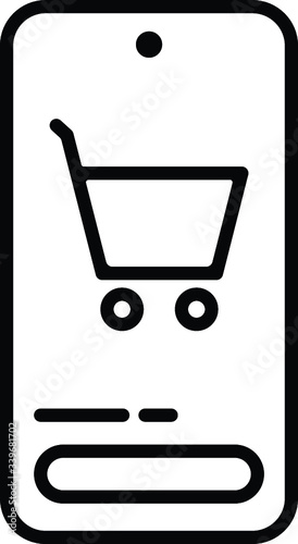 online shopping icon, ecommerce icon, shopping online icon, mob shopping