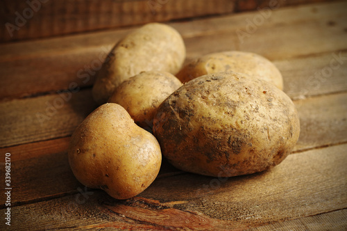 Potatoes for cooking on wood