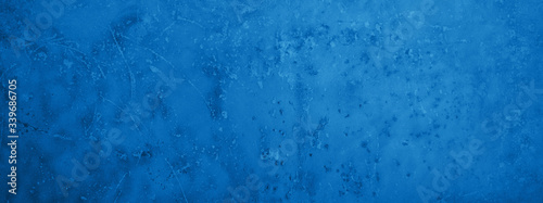 Abstract dark blue concrete stone paper texture background banner