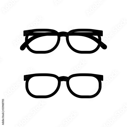 Glasses icon isolated. Vector Illustration on the white background. EPS 8