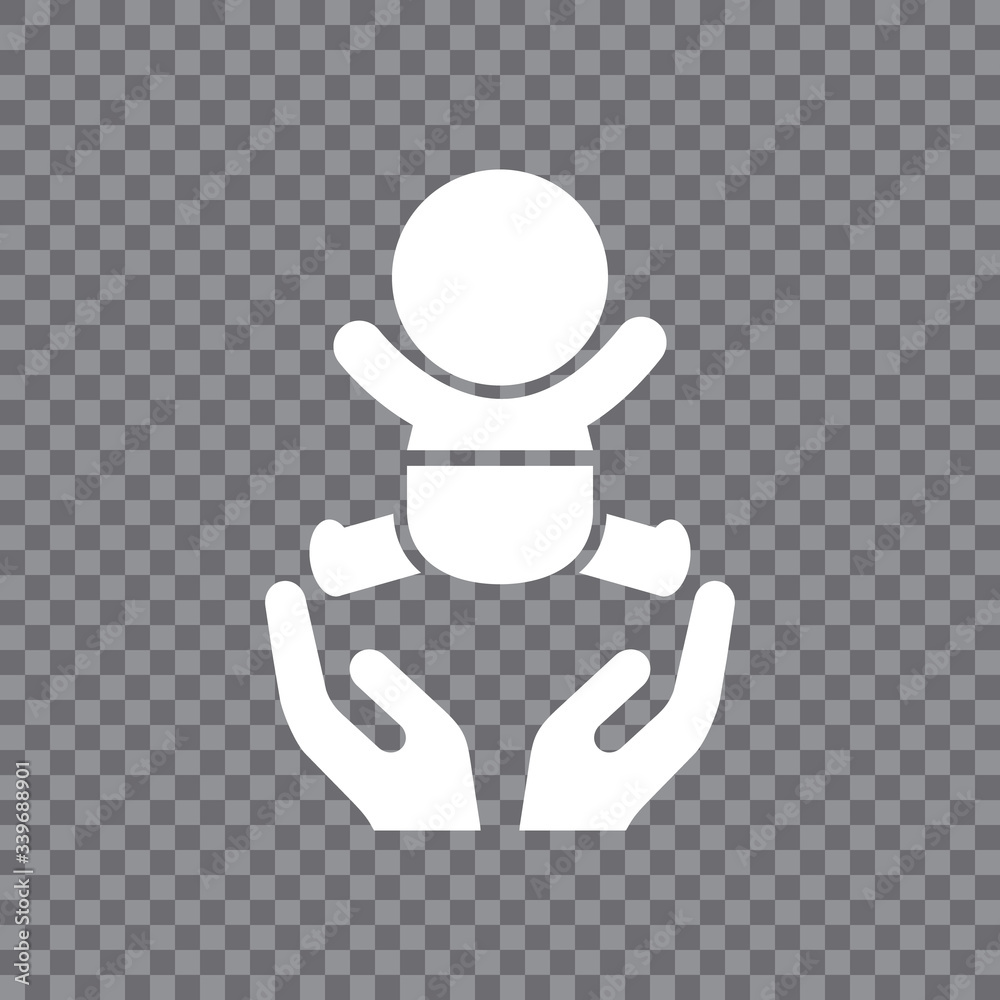 Human newborn baby, toddler or infant flat icon for apps and websites Human newborn baby, toddler or infant flat icon for apps and websites