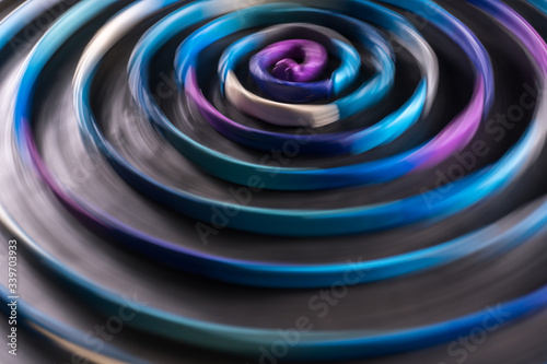 multi-colored plasticine blur blur in motion at long exposure