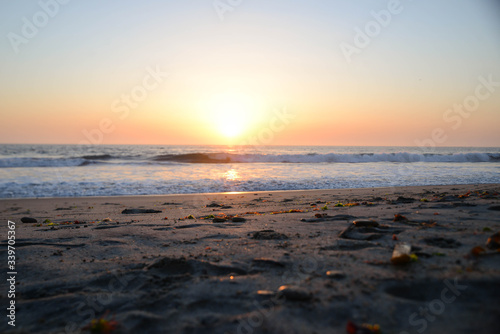 sunset on the beach