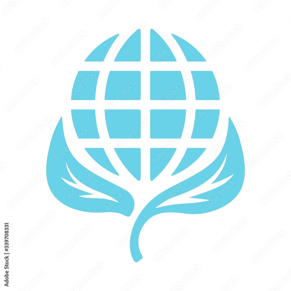 Green Earth icon. Planet ecology sign. Global warming concept. Green Earth icon. Planet ecology sign. Global warming concept.