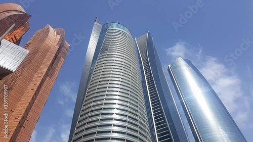 Etihad Towers buildings in Abu Dhabi.