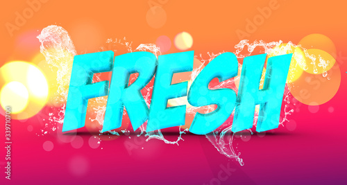 Fotografia Fresh Text
