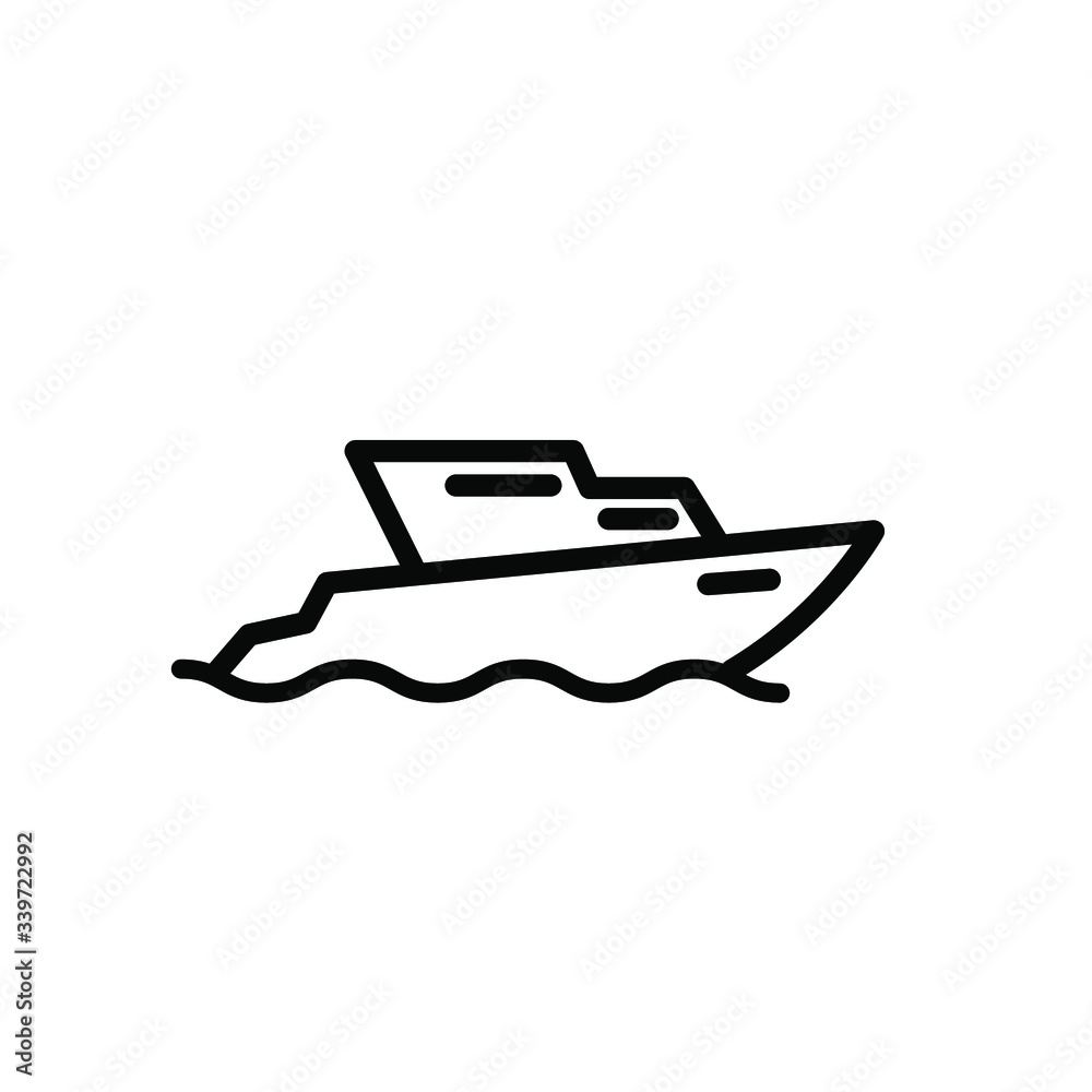 Yacht icon template Yacht icon template